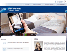 Tablet Screenshot of developpement.bestwestern.fr