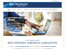 Tablet Screenshot of affiliazione.bestwestern.it