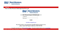 Tablet Screenshot of mail.hotel.bestwestern.com